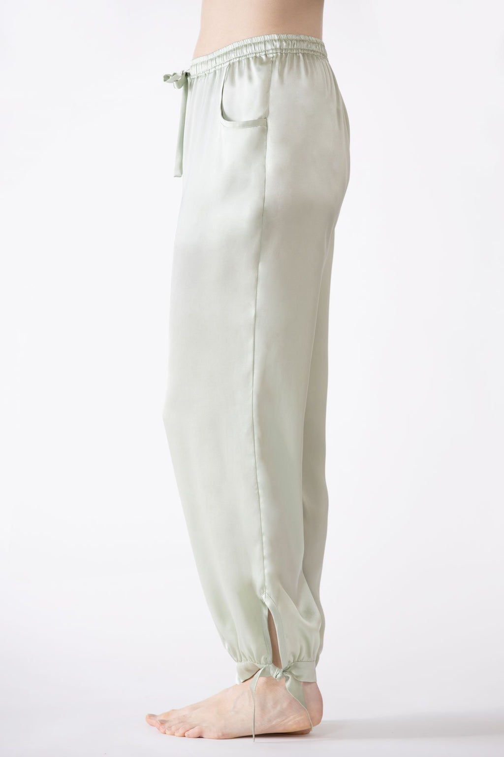 Sierra Ankle Tie Silk Joggers