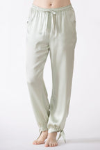 Sierra Ankle Tie Silk Joggers