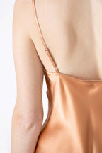 Sierra Cowl Neck Silk Slip