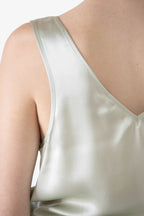 Sierra Ruched Neckline Silk Tank