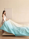 Luxury Gradient Silk Filled Blanket