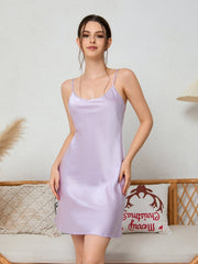 Elegant Mulberry Silk Slip Dress