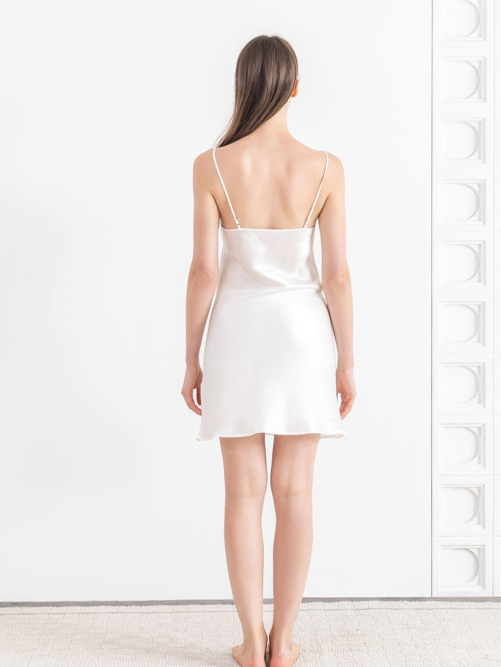 Silk Chemise Slip Dress