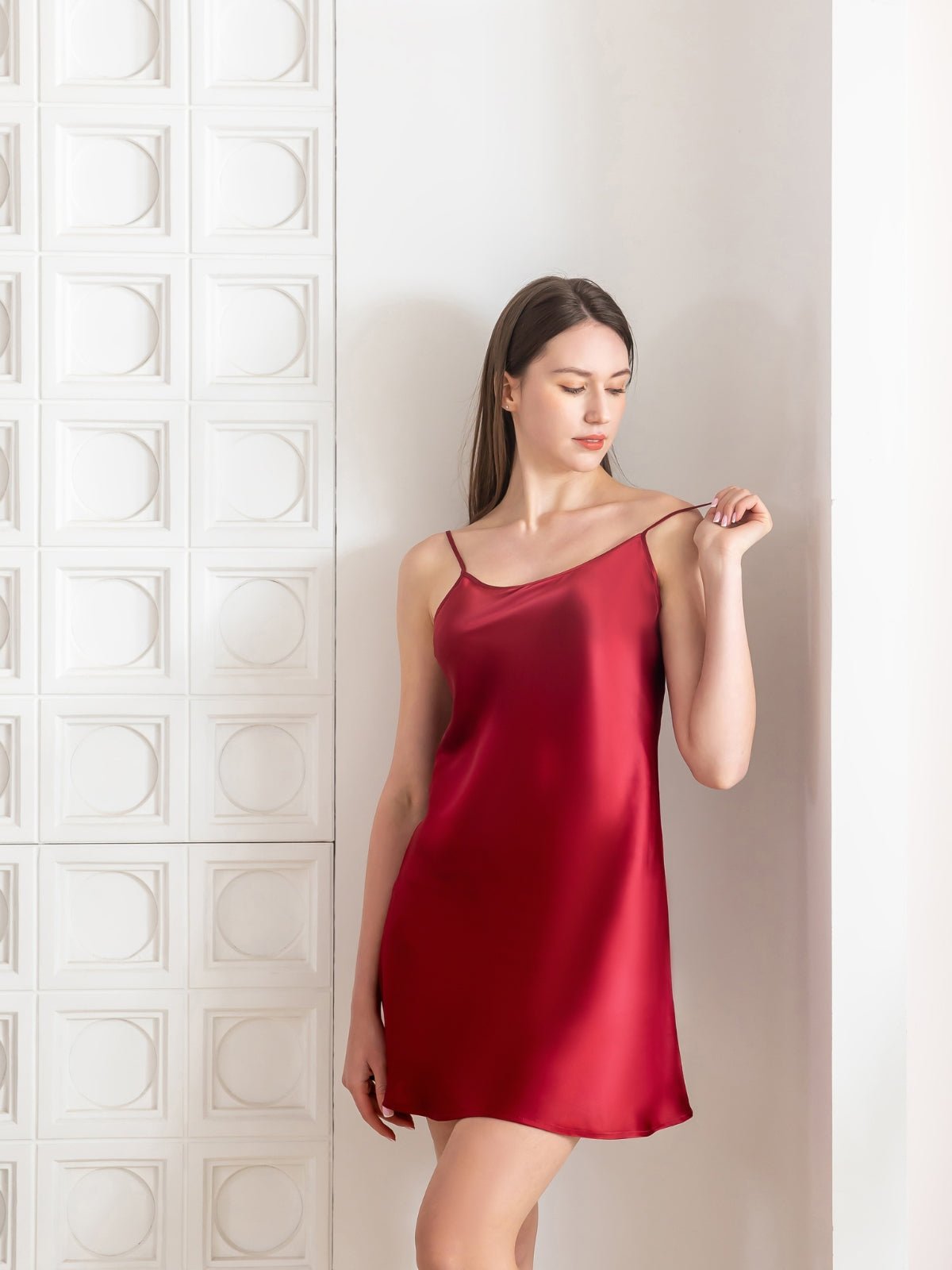 Elegant Mulberry Silk Slip Dress