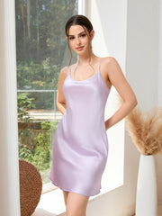 Elegant Mulberry Silk Slip Dress