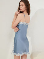 Elegant Lace Mulberry Silk Chemise