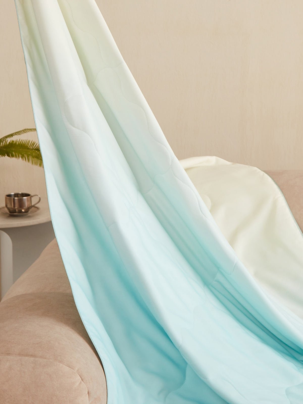 Luxury Silk Filled Throw Blanket