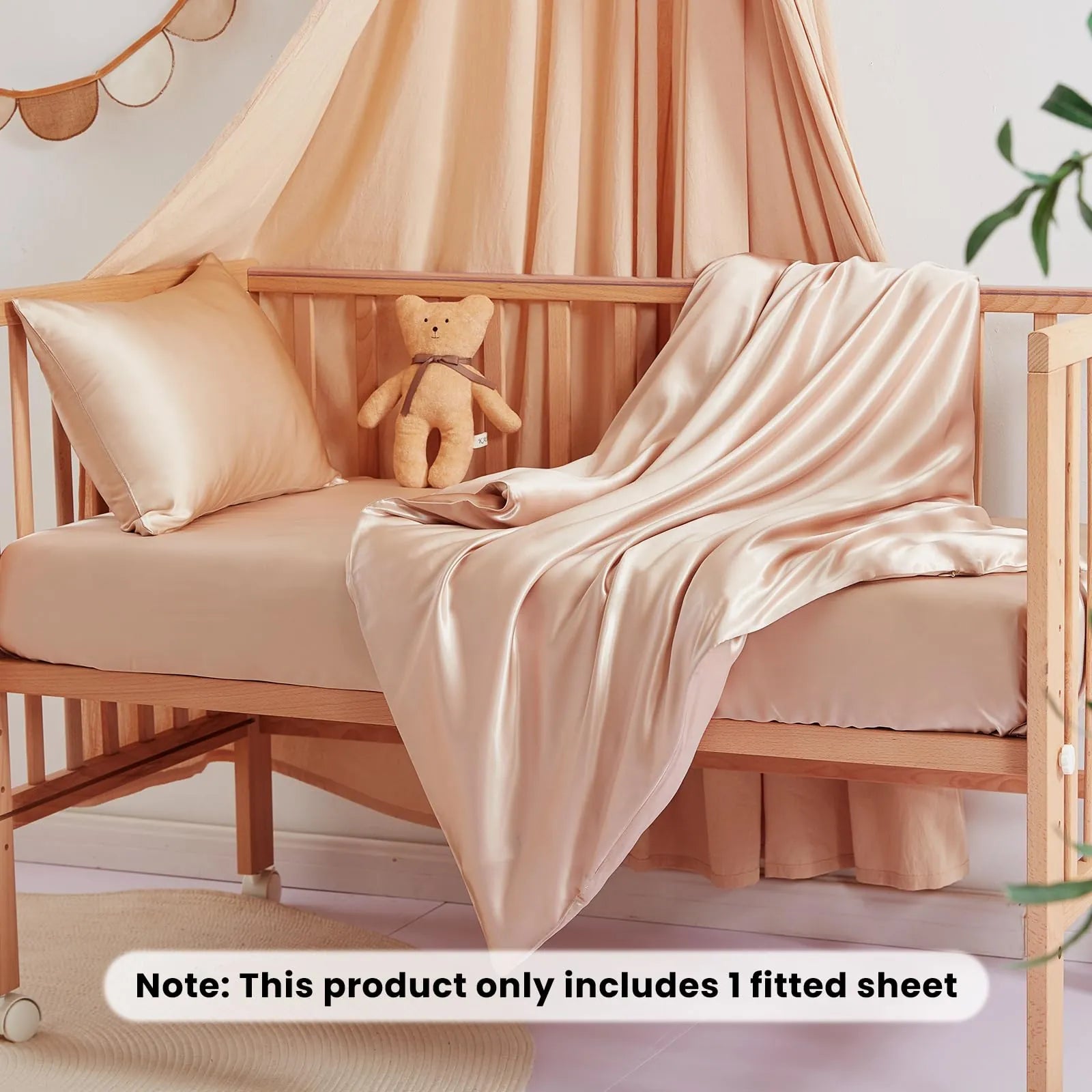 Soft Silk Crib Fitted Sheet