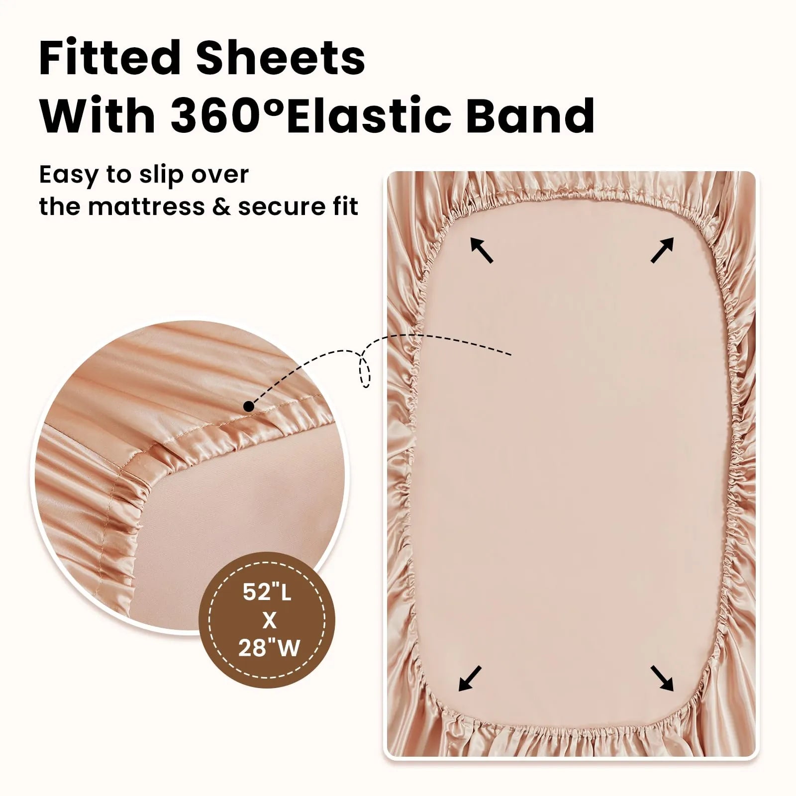 Soft Silk Crib Fitted Sheet