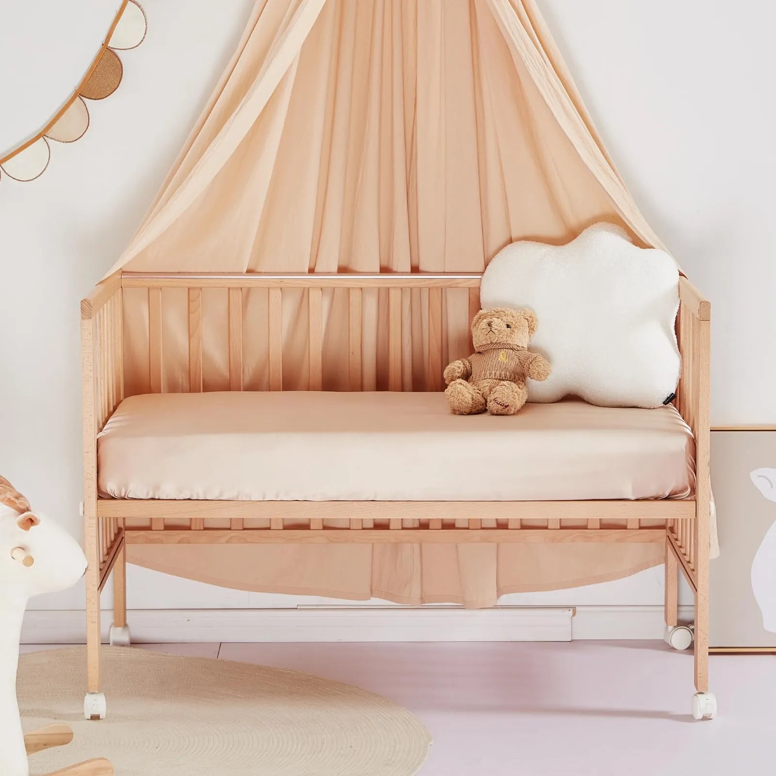 Soft Silk Crib Fitted Sheet