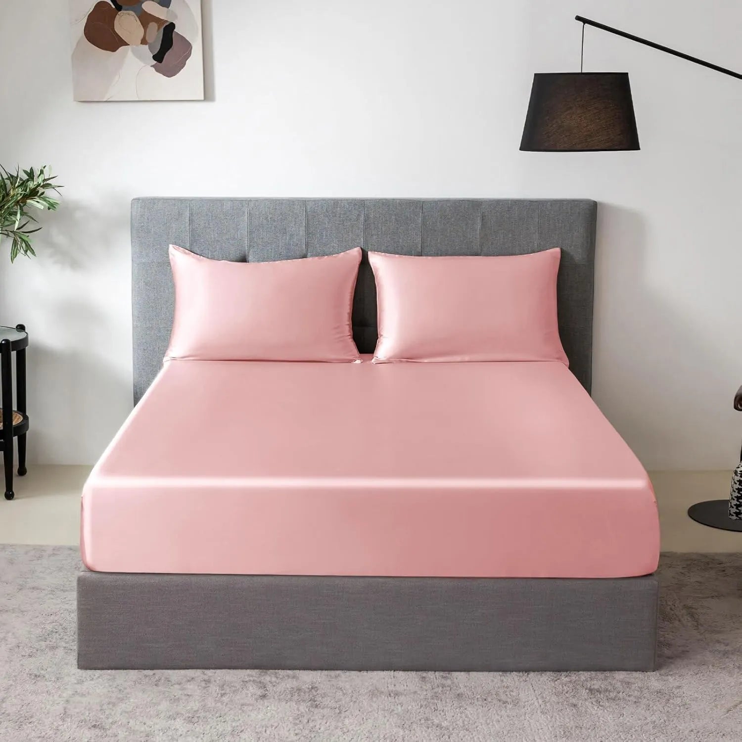 Soft Silk Fitted Sheet Set