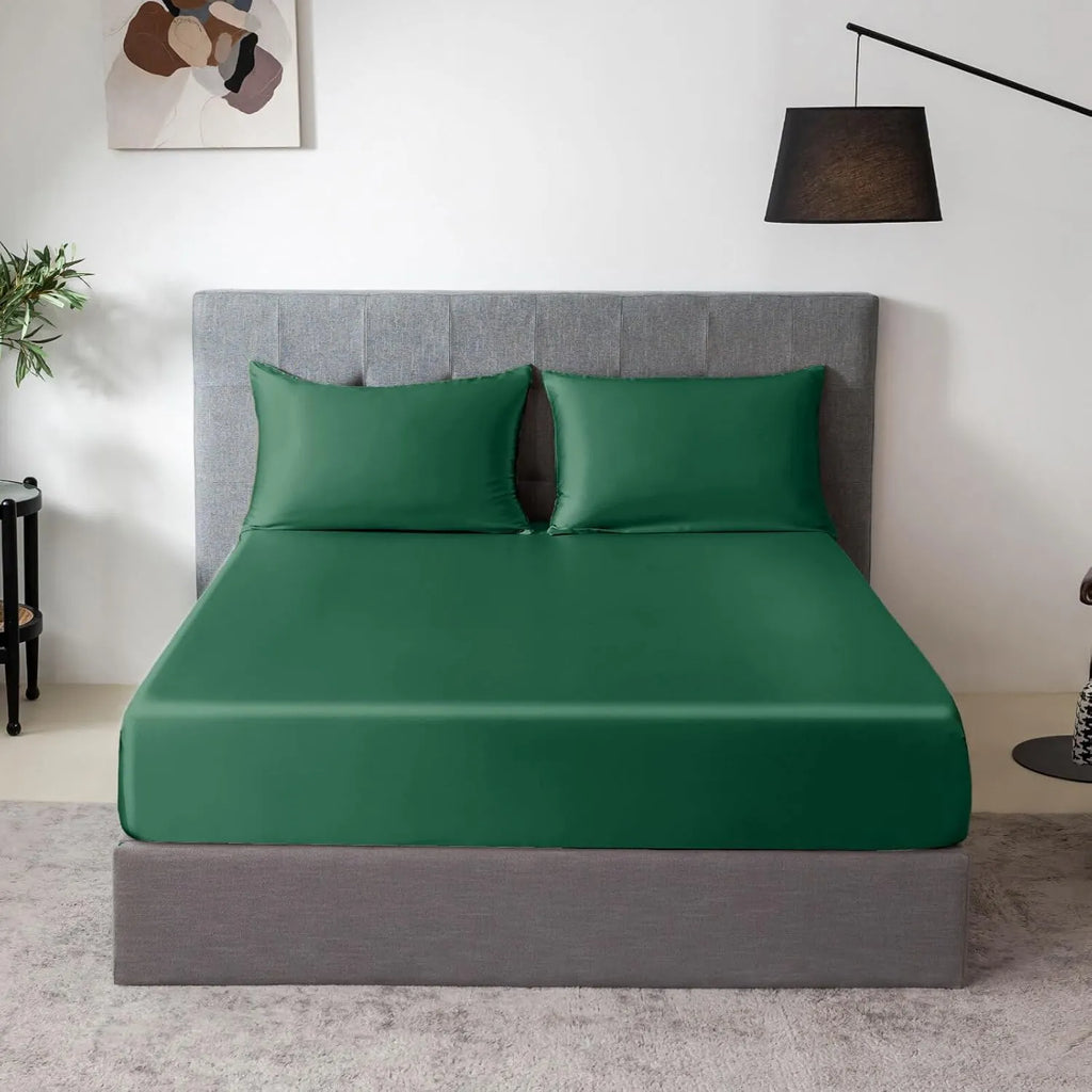 Soft Silk Fitted Sheet Set