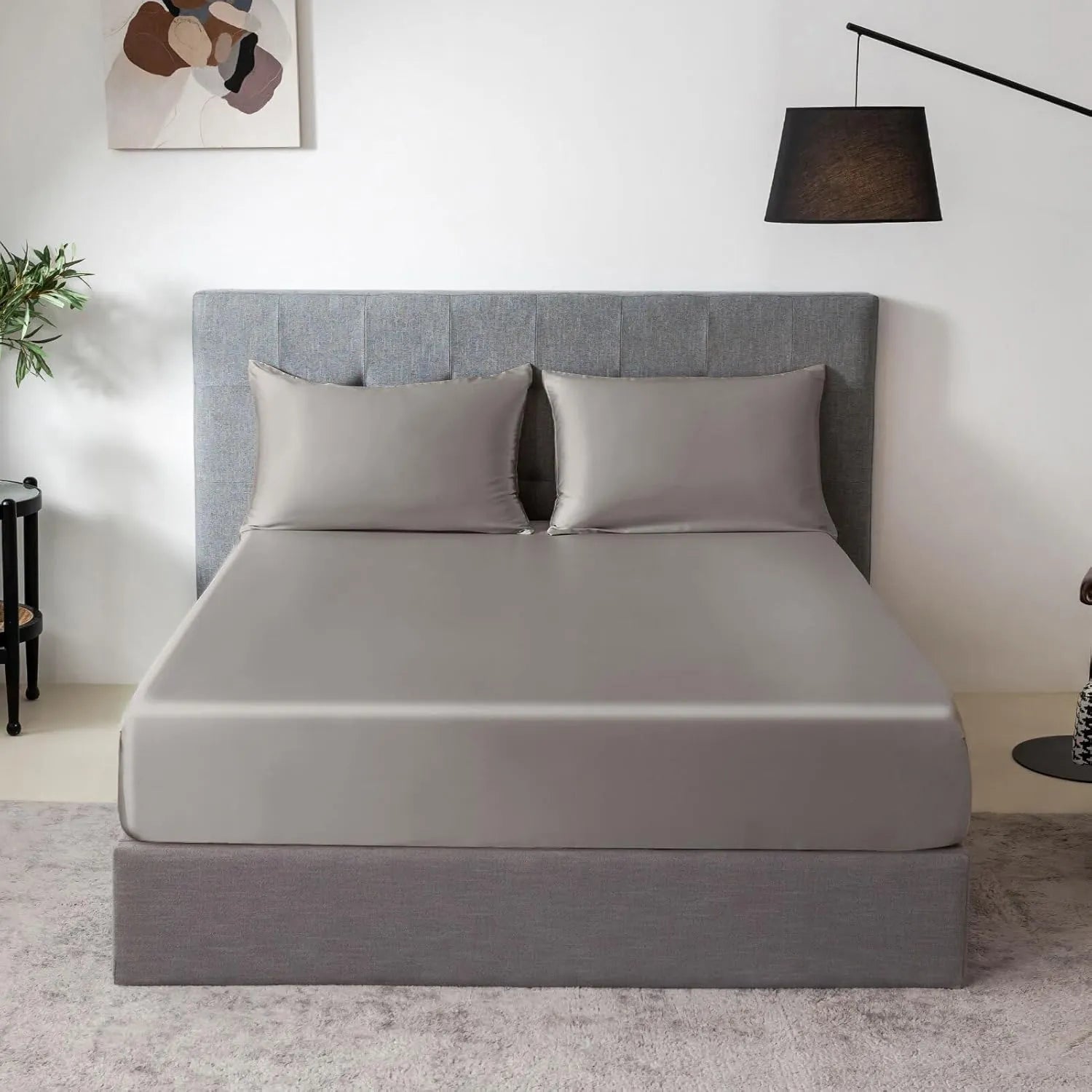 Soft Silk Fitted Sheet Set