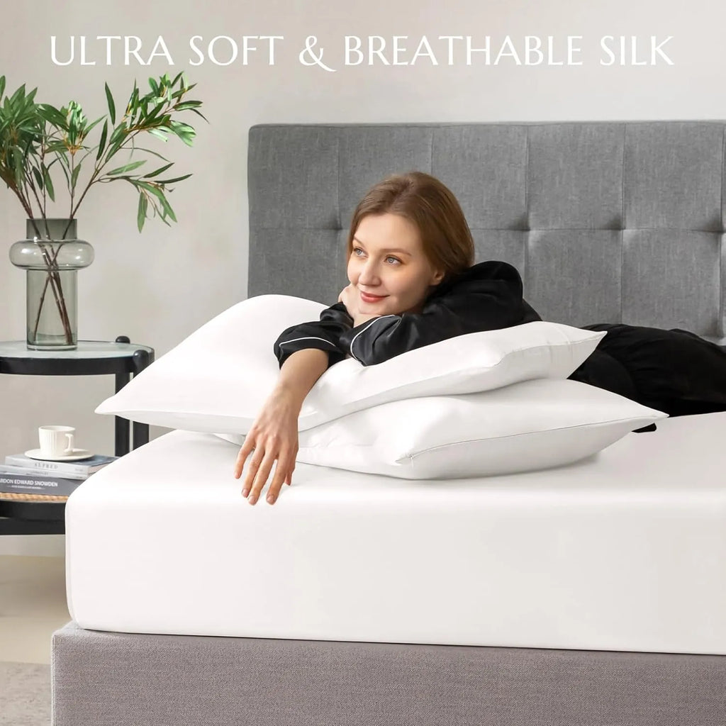 Soft Silk Fitted Sheet Set