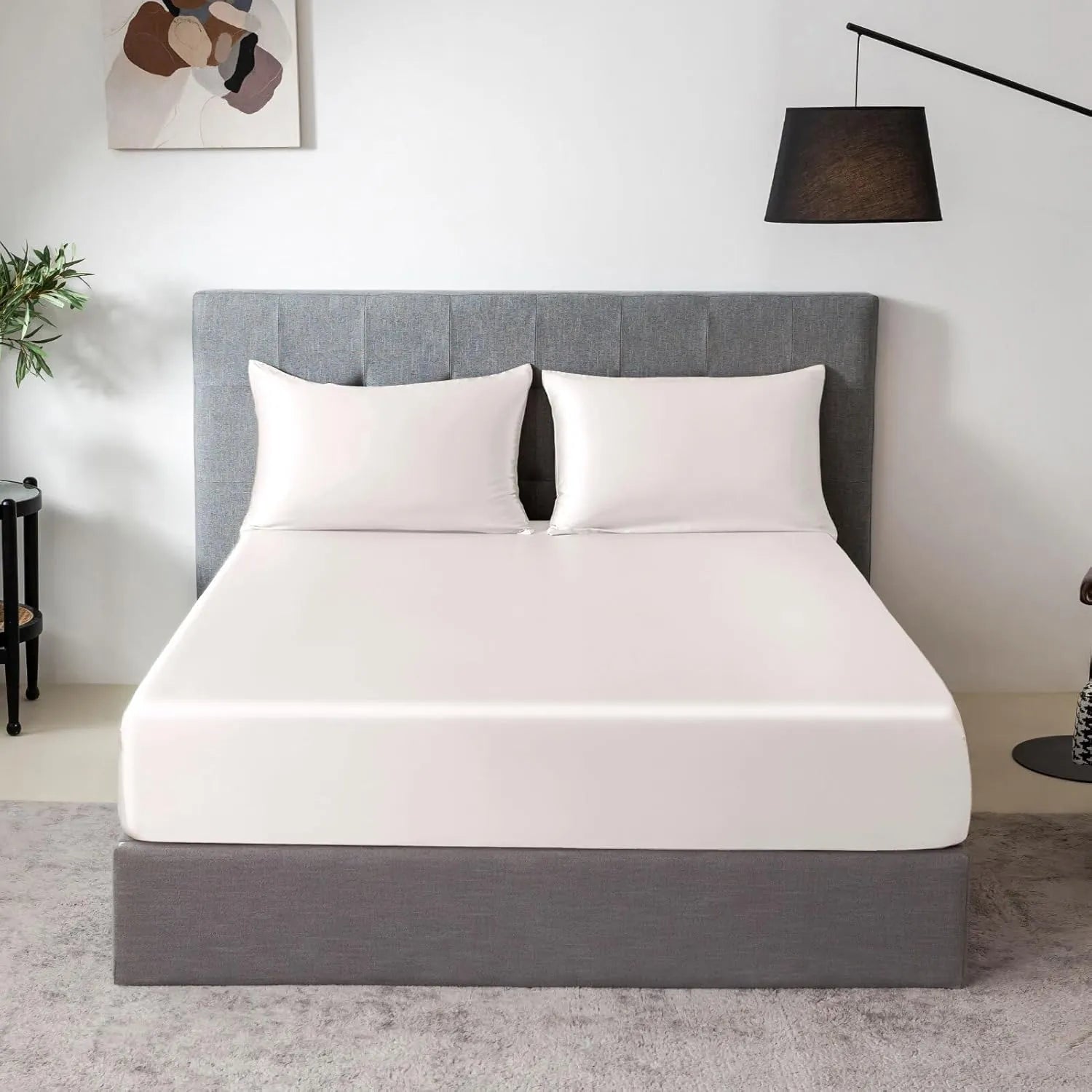 Soft Silk Fitted Sheet Set