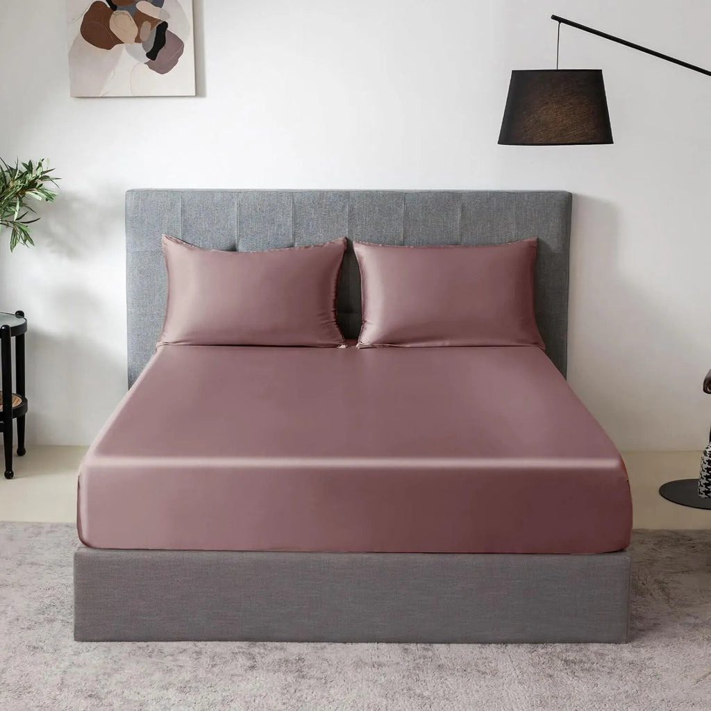 Soft Silk Fitted Sheet Set