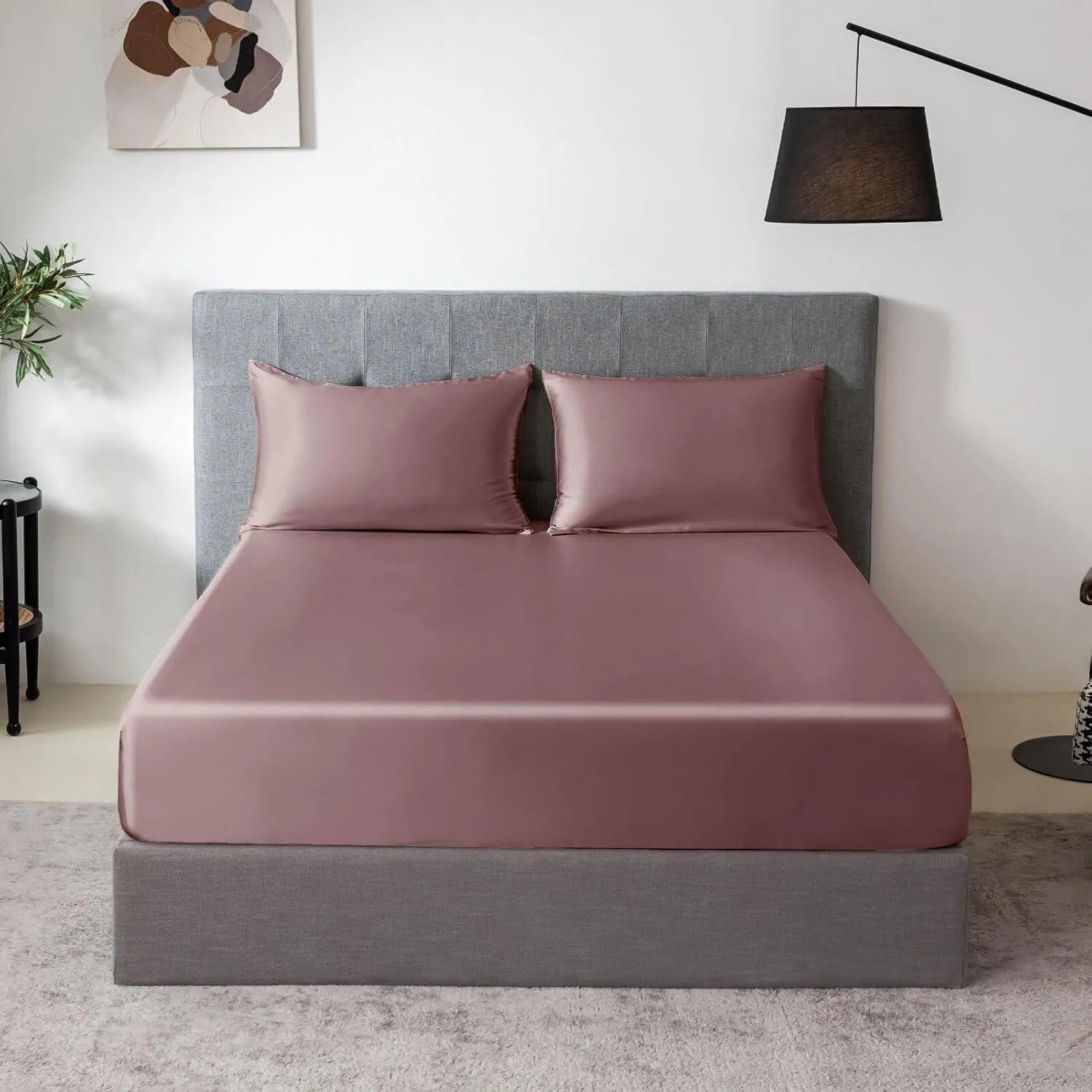 Soft Silk Fitted Sheet Set