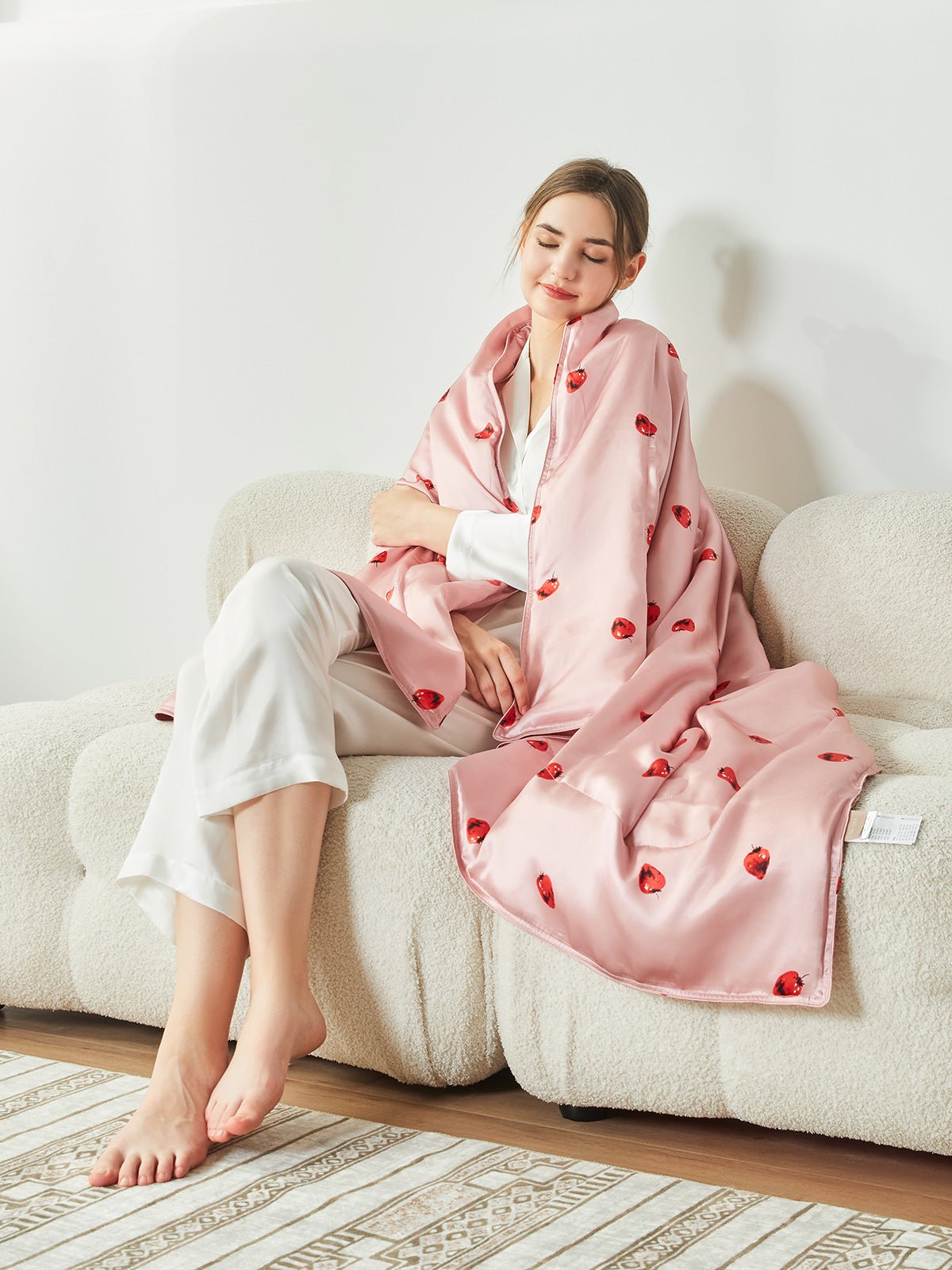 Strawberry Silk Cooling Blanket