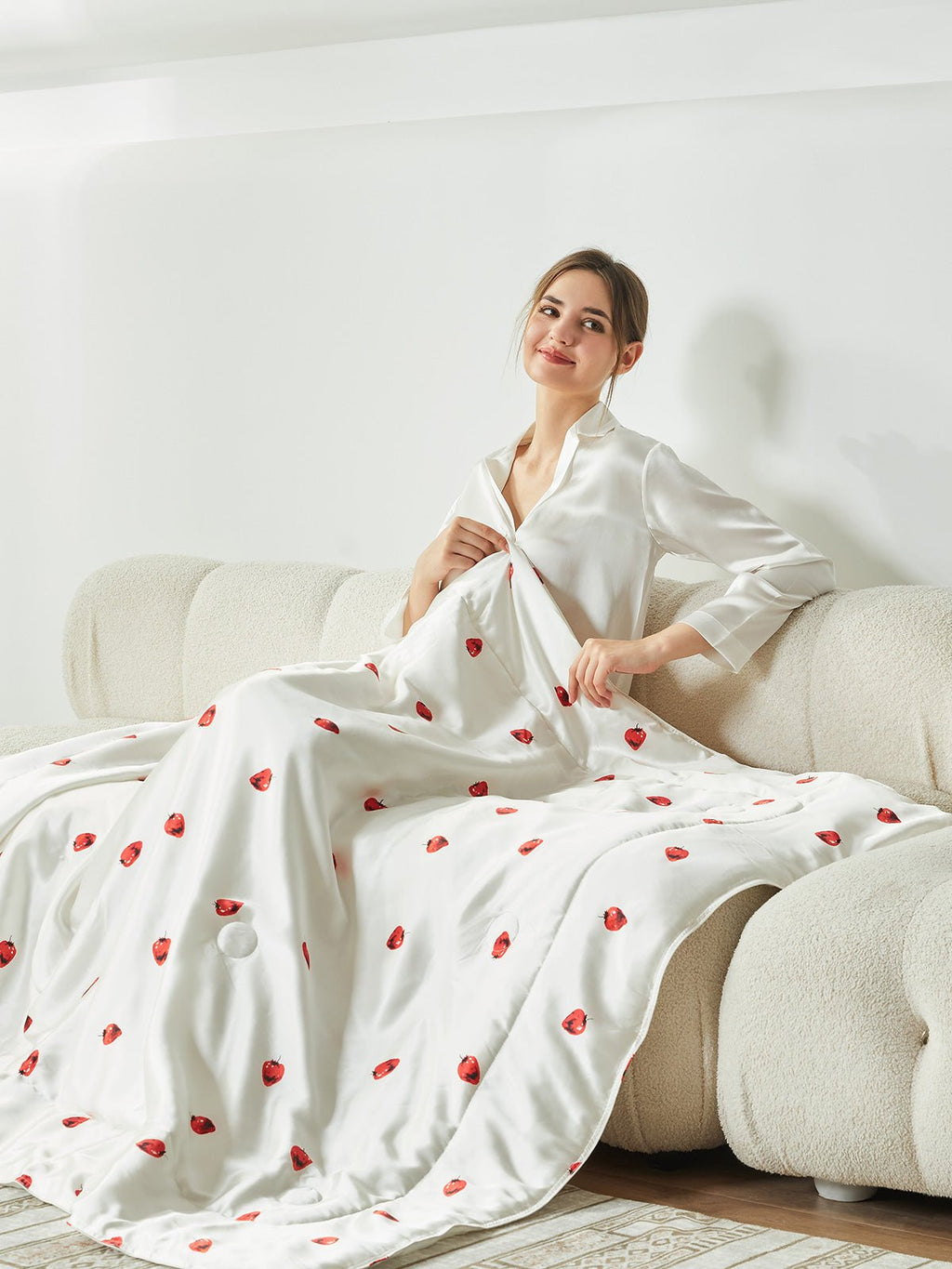 Strawberry Silk Cooling Blanket