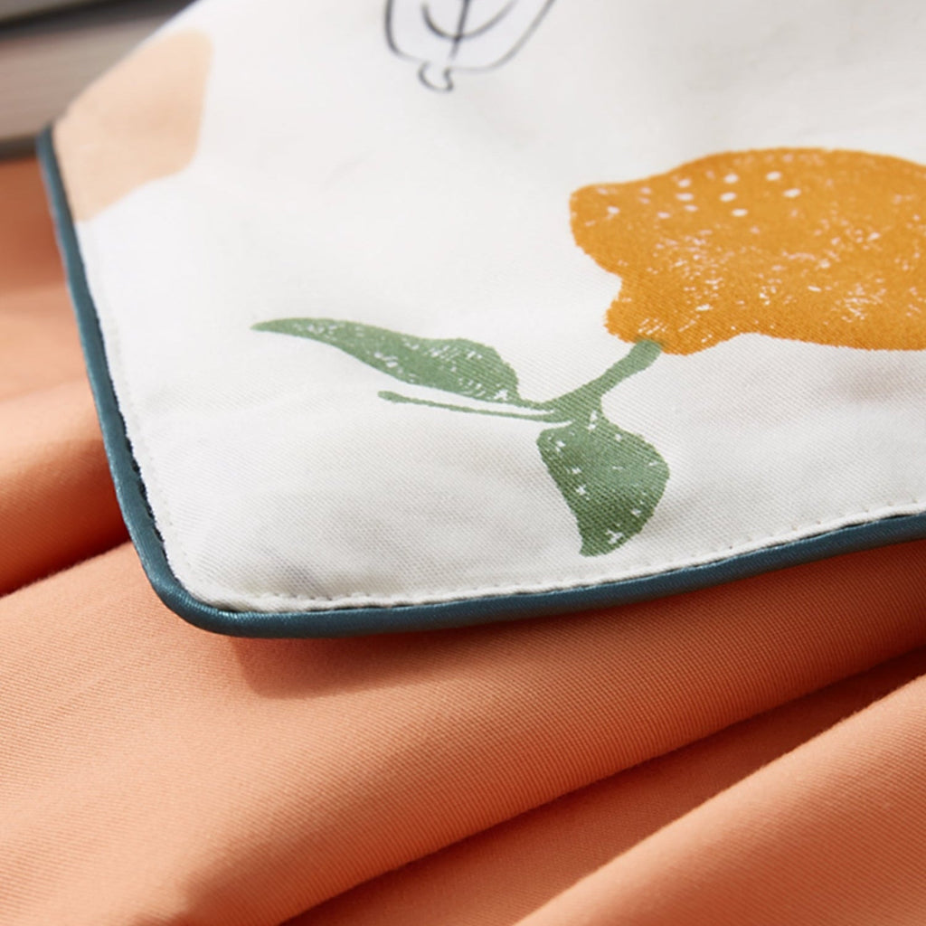 Orange Silk Cooling Blanket