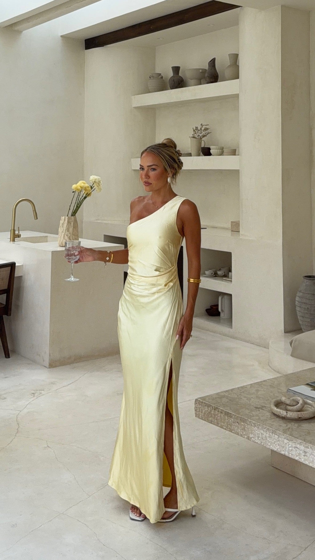 Victoria Maxi Dress - Yellow