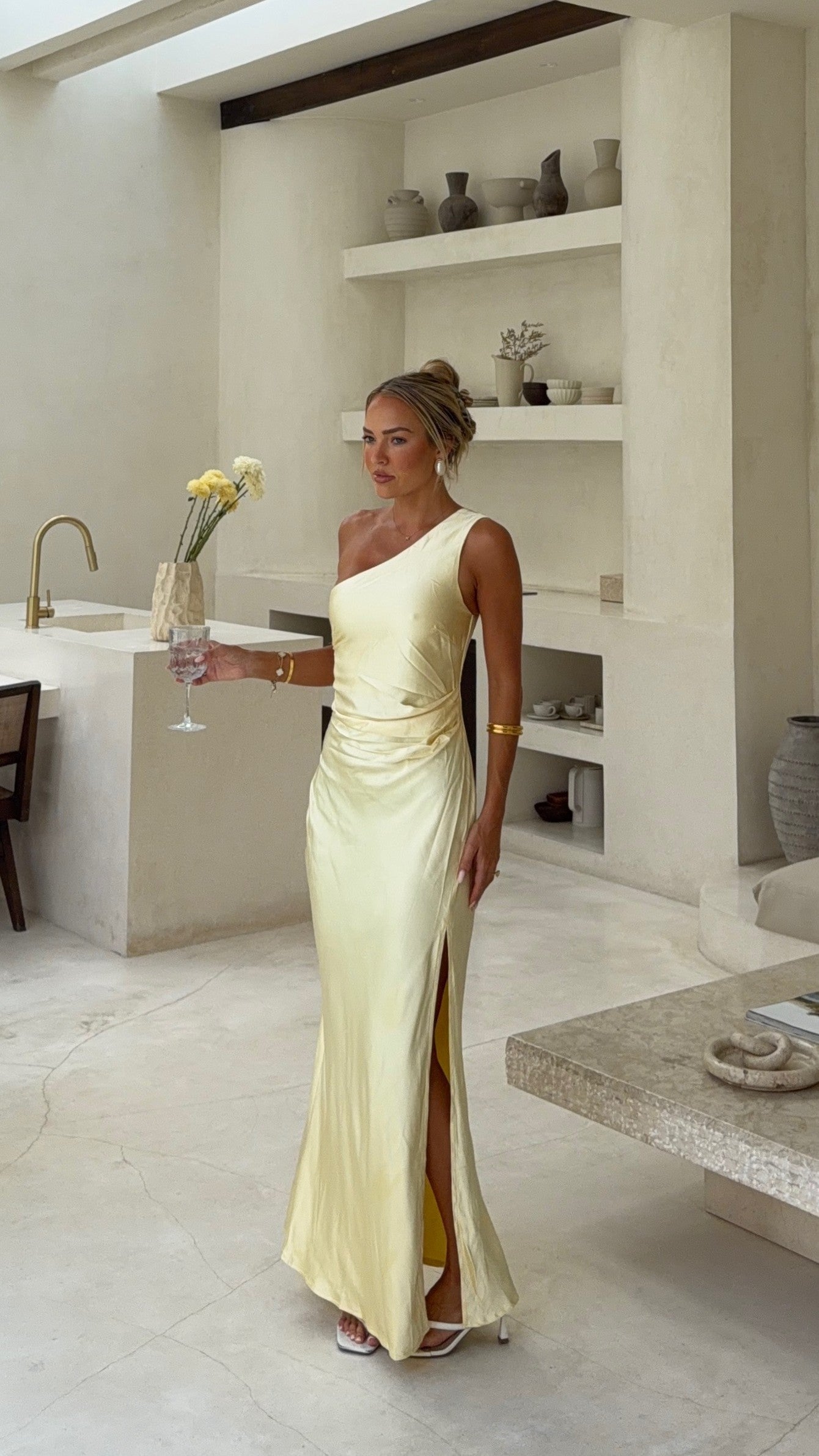 Victoria Maxi Dress - Yellow