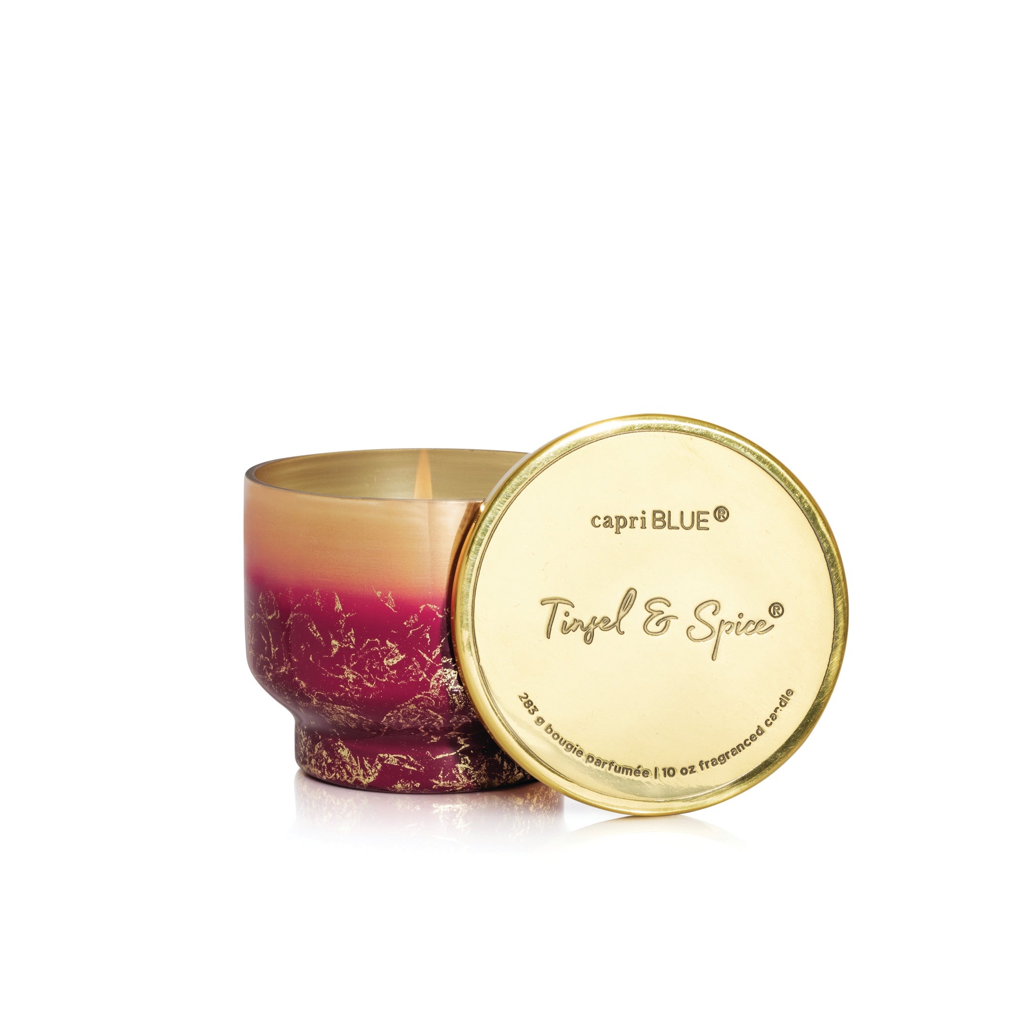 Tinsel & Spice Glimmer Inverted Candle
