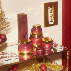 Tinsel & Spice Glimmer Inverted Candle