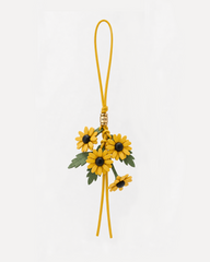 Black-Eyed Susan Cluster Bag Charm - Yellow