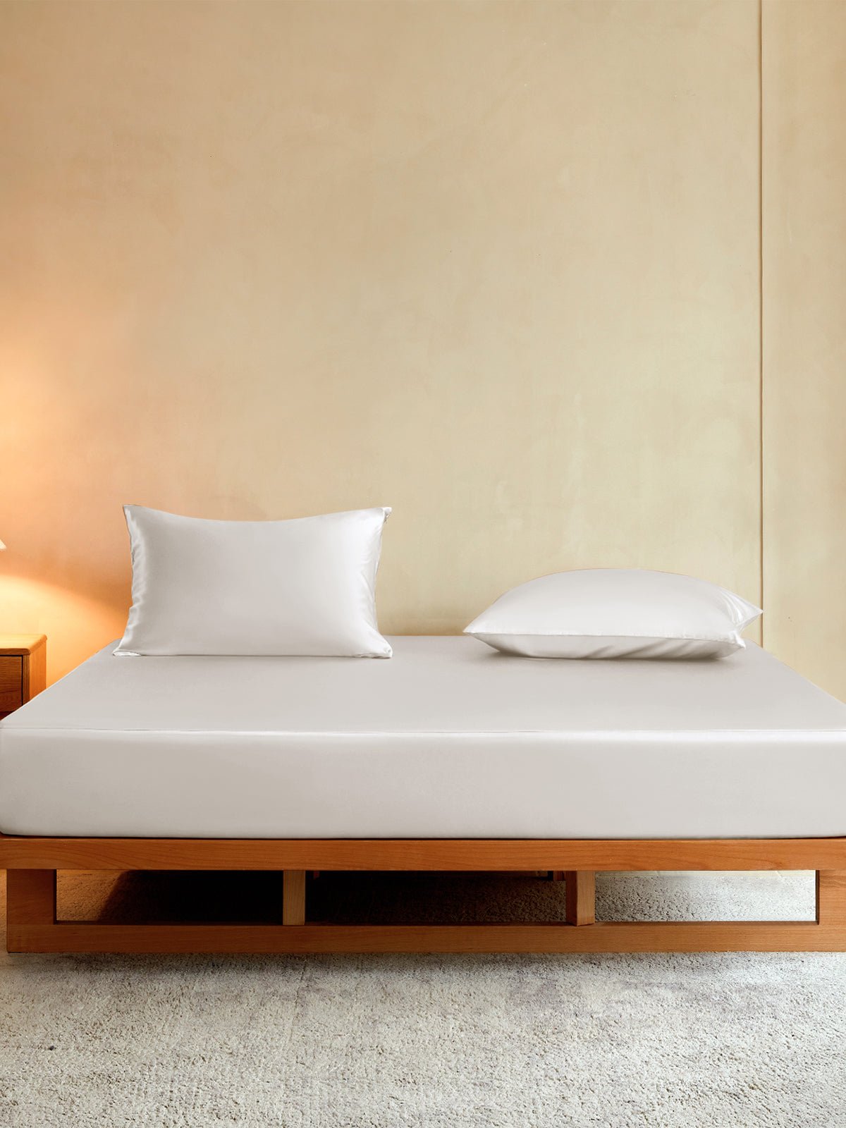 Vegan Silk Fitted Sheet Set