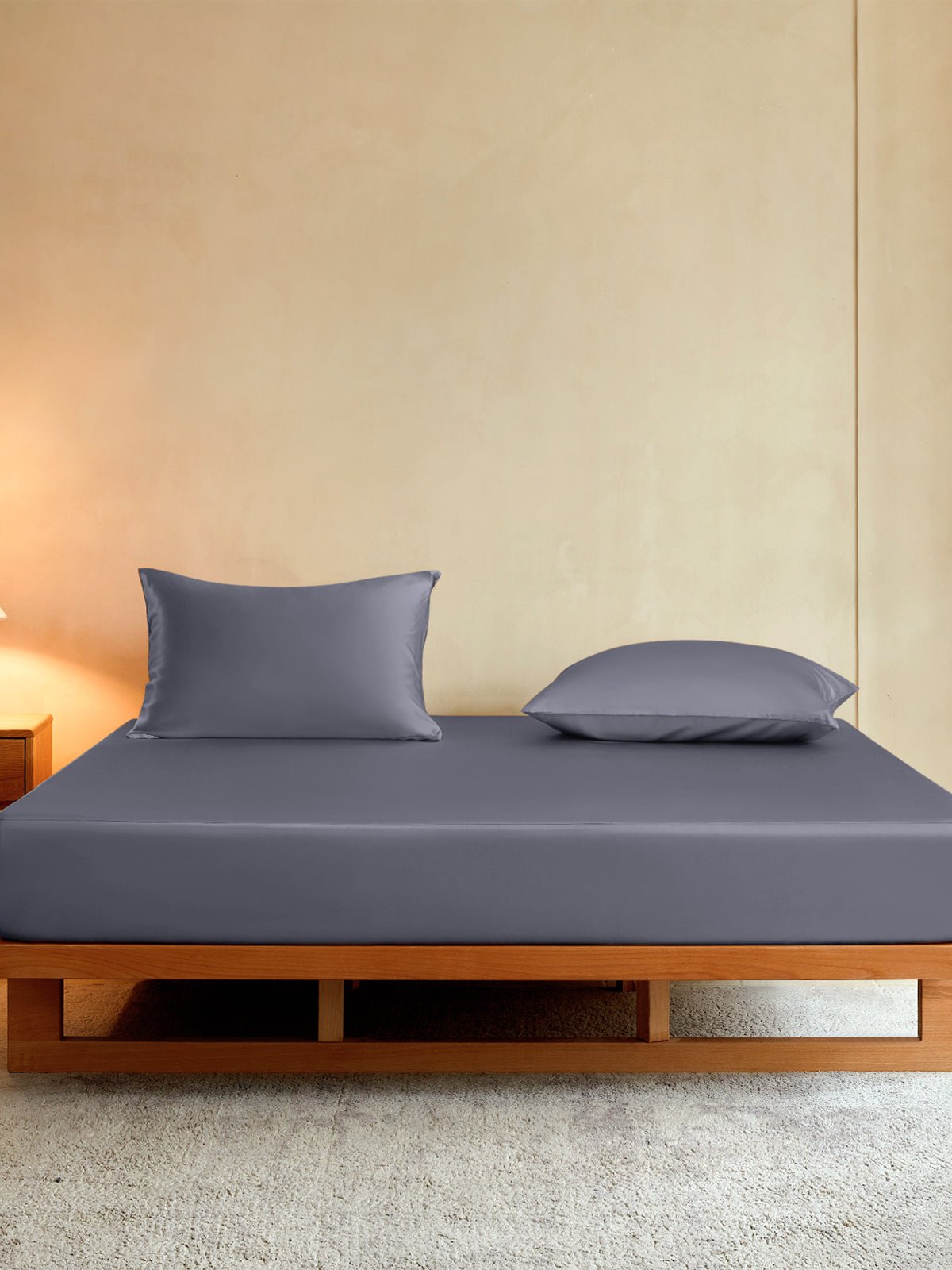 Vegan Silk Fitted Sheet Set