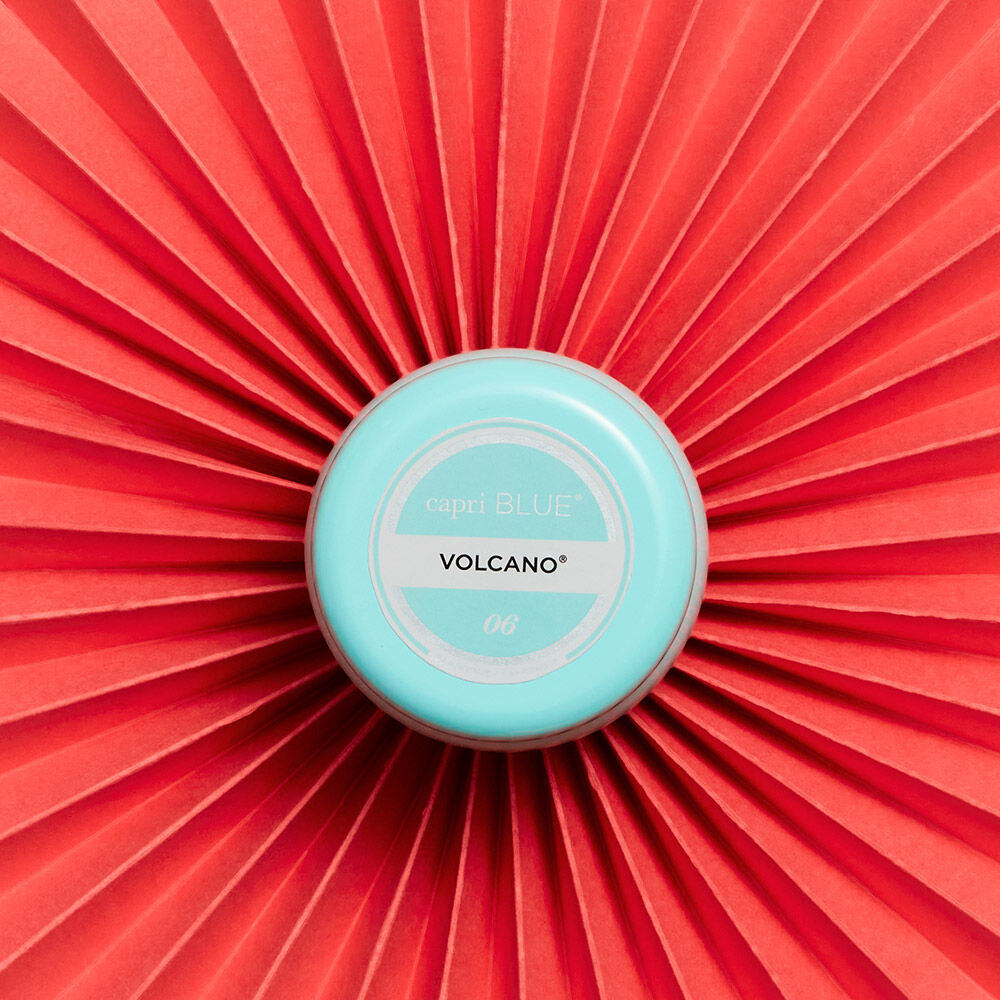 Volcano Aqua Printed Mini Tin Candle
