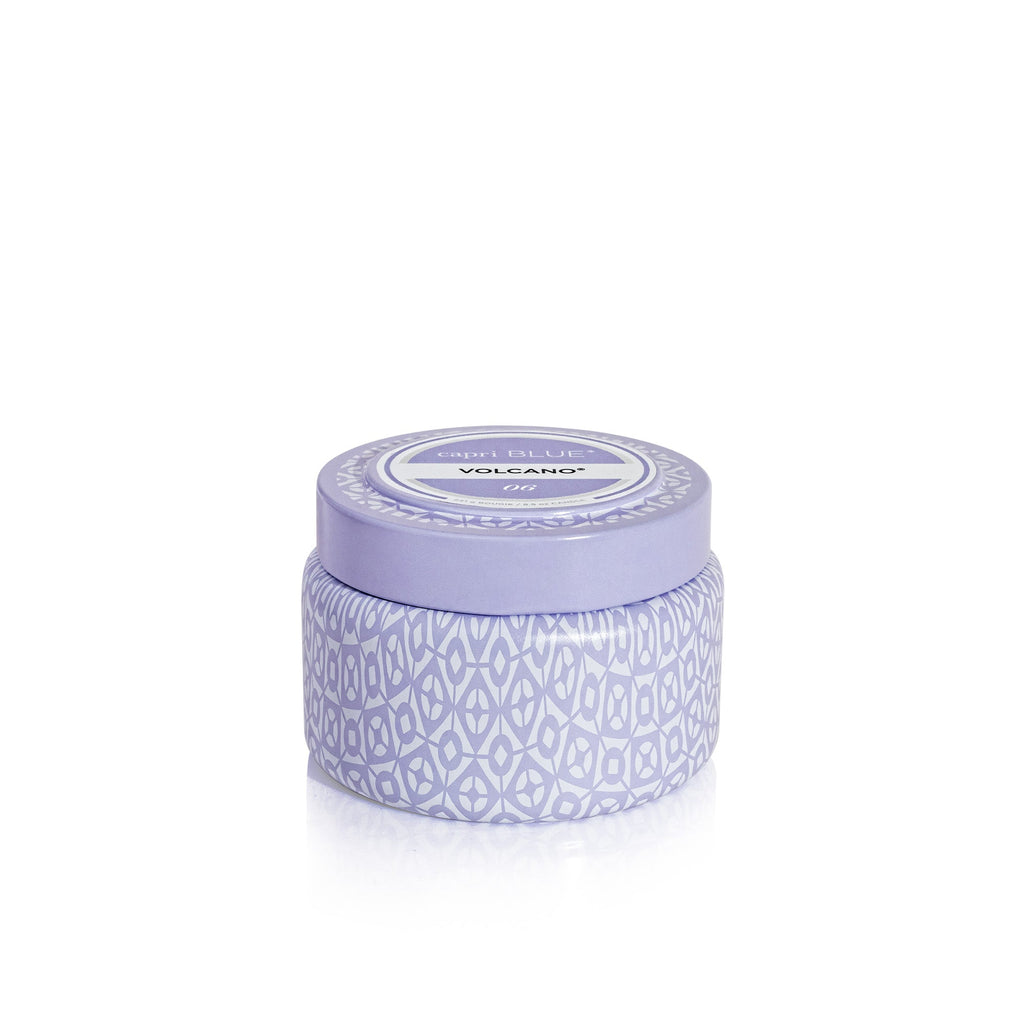 Volcano Lavender Printed Travel Tin Candle