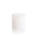 Volcano White Opal Gilded Faceted Candle