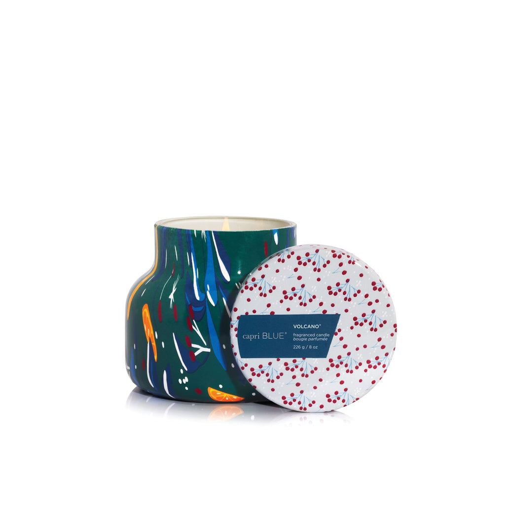 Volcano Holiday Pattern Play Petite Candle