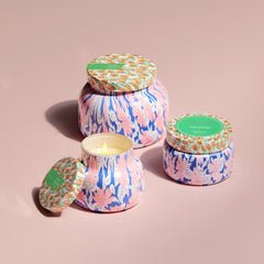 Volcano Pattern Play Printed Travel Tin Candle