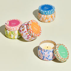 Volcano Pattern Play Printed Travel Tin Candle