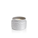 Volcano White Printed Travel Tin Candle