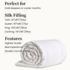 Winter 7A Mulberry Silk Filled Comforter
