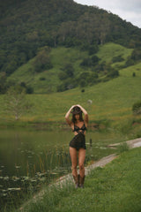 Zelie Black 2 Piece Camisole Set